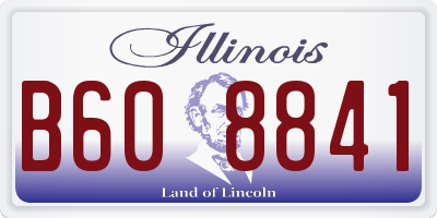 IL license plate B608841