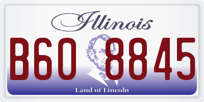 IL license plate B608845