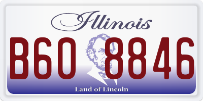 IL license plate B608846