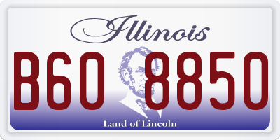 IL license plate B608850