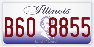 IL license plate B608855
