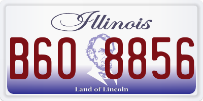 IL license plate B608856