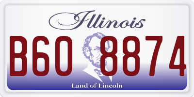 IL license plate B608874