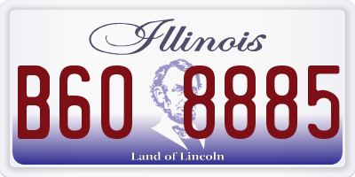 IL license plate B608885