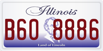 IL license plate B608886