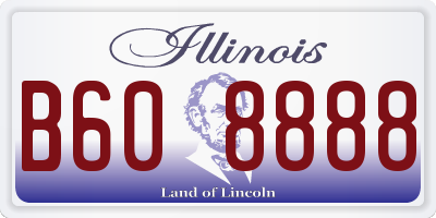 IL license plate B608888