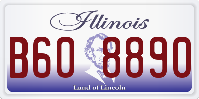IL license plate B608890
