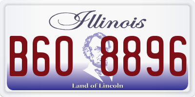 IL license plate B608896