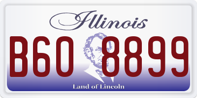 IL license plate B608899