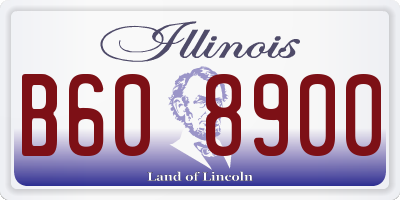 IL license plate B608900