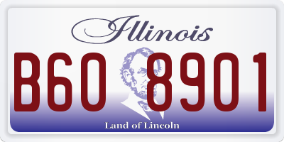IL license plate B608901
