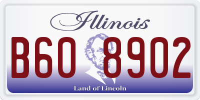 IL license plate B608902