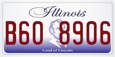 IL license plate B608906