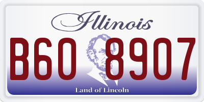 IL license plate B608907