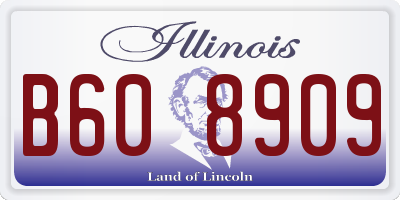 IL license plate B608909
