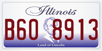 IL license plate B608913