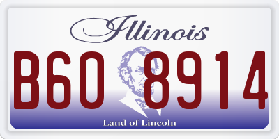IL license plate B608914