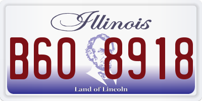 IL license plate B608918