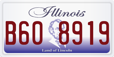 IL license plate B608919