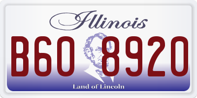 IL license plate B608920