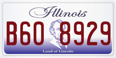 IL license plate B608929