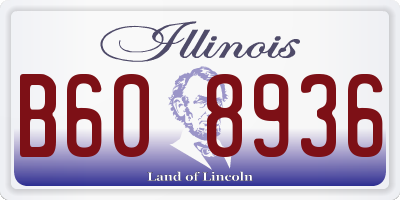 IL license plate B608936