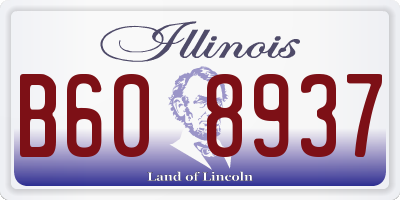 IL license plate B608937