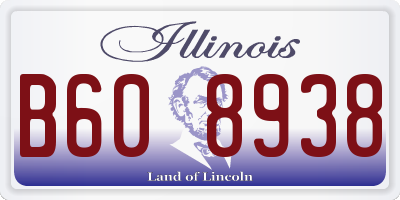 IL license plate B608938