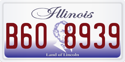 IL license plate B608939