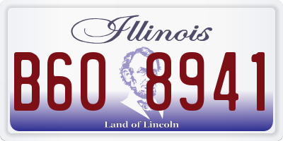 IL license plate B608941