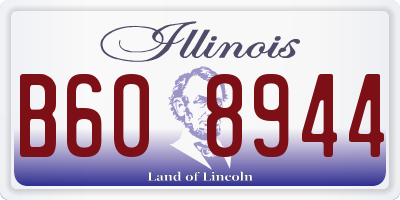 IL license plate B608944