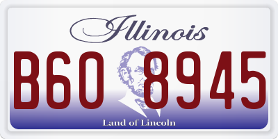 IL license plate B608945