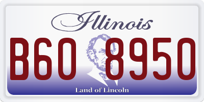 IL license plate B608950