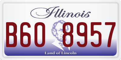 IL license plate B608957