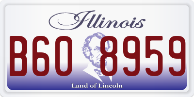 IL license plate B608959