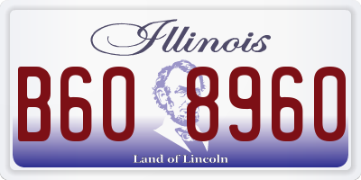 IL license plate B608960