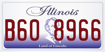 IL license plate B608966