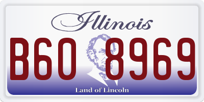 IL license plate B608969