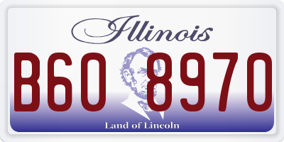 IL license plate B608970
