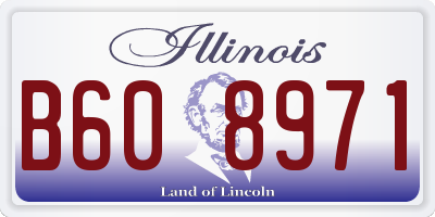 IL license plate B608971