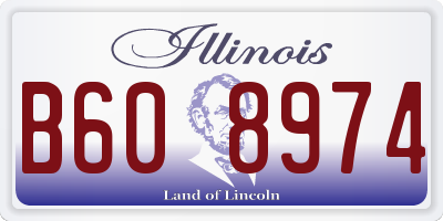IL license plate B608974