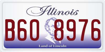 IL license plate B608976