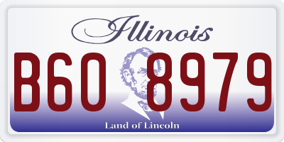 IL license plate B608979