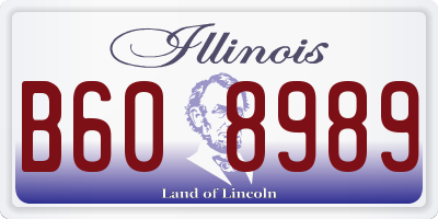 IL license plate B608989