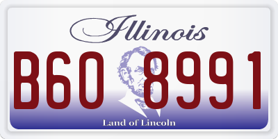 IL license plate B608991