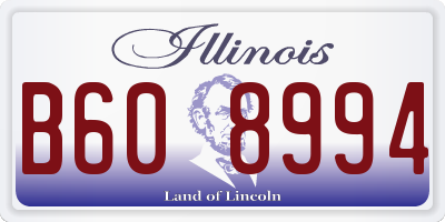IL license plate B608994