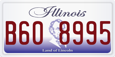 IL license plate B608995
