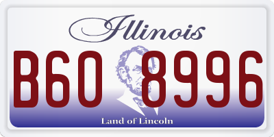 IL license plate B608996