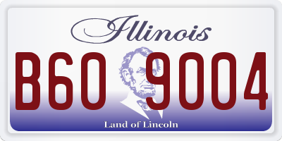 IL license plate B609004