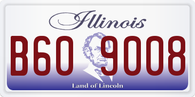 IL license plate B609008